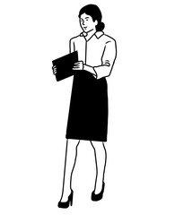 Man Goes to Work. Woman Goes to Work.