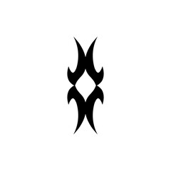 leaf ornament icon silhouette design template vector