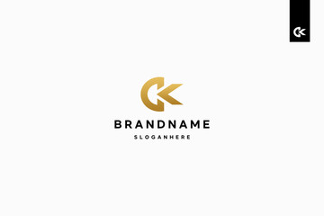 Letter CK logo design, CK monogram logo design minimal creative modern