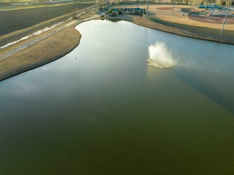 Old Celina Park's special fountain.