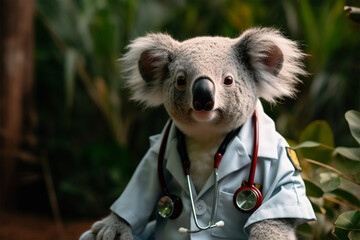 a koala becomes a doctor
