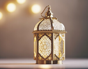 Arabic Gold Lantern with Copyspace 