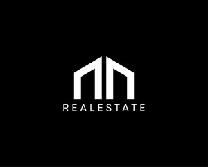 Real estate logo design template for home, structure, planning, interior and exterior.