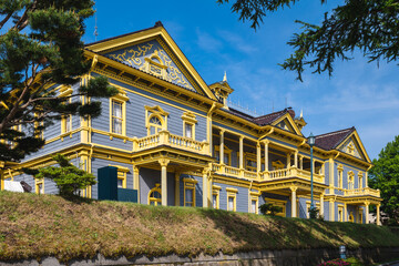 Old Public Hall of Hakodate Ward in Hakodate, Hokkaido, Japan