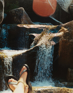 Woman at Swimming Hole