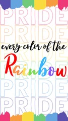 Rainbow gay pride LGBTQIA+ illustration design digital artwork, bright unique art. Every color of the rainbow colour, transgender, bisexual, queer flags, flag, wallpaper, background