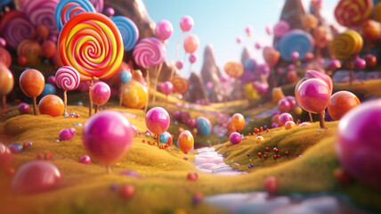 3D Cartoon Background