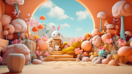 3D Cartoon Background