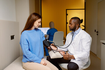 Physician checkup patient medical care office