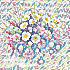 background with flowers