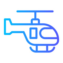 helicopter gradient icon