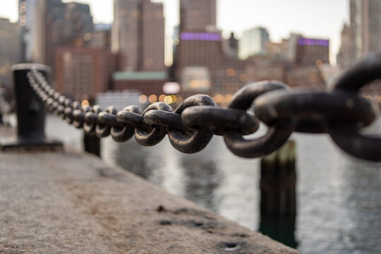Boston Harbor at Sunset