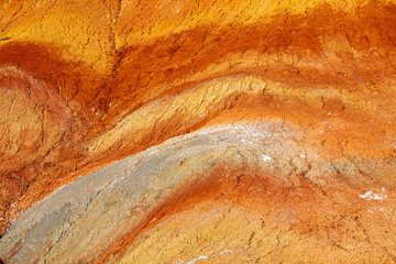 Colorful mountain in Danxia Landform, Zhangye, China.