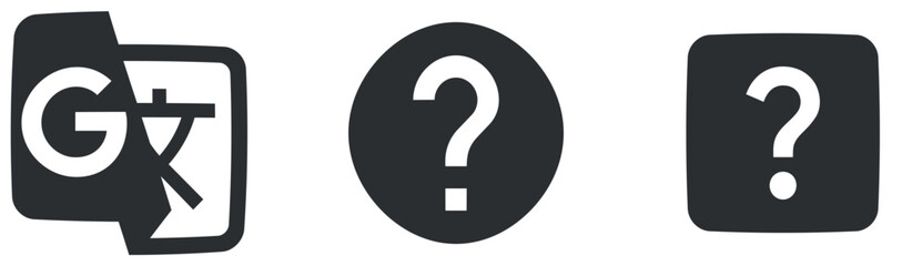 Set of 3 icons Actions. Vector collection thin line Web icon. Set Quality icon. Linear icons set. Thin filled icons pack. UI and UX