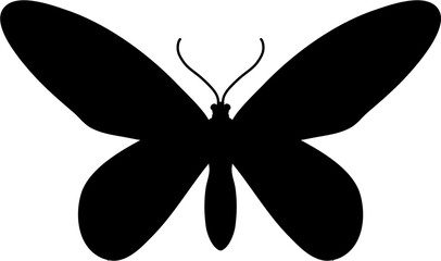 Wing Butterfly Silhouette Illustration Vector