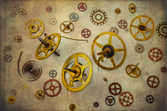 Textured Brass Gears