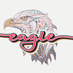 Abstract modern Eagle Logo Design Template
