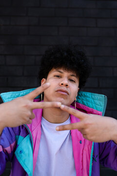Urban hispanic man portrait