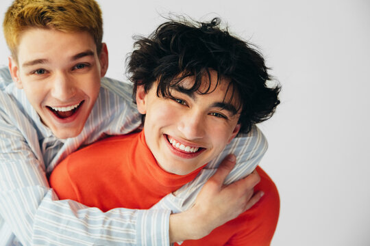 Two Male Teenage Friends 