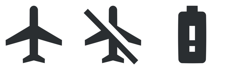 Set of 3 icons Device. Vector collection thin line Web icon. Simple Set. for mobile and web. Big UI icon set in a flat design. UX UI