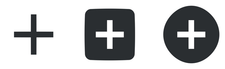 Set of 3 icons Content. A set vector icons. Outline isolated signs. Linear symbols set. Big UI icon set in a flat design. Vector illustration