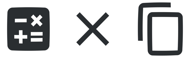 Set of 3 icons Content. Vector illustration of thin line icons. Outline isolated signs. Linear symbols set. Big UI icon set in a flat design. UX UI