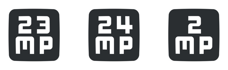 Set of 3 icons Image. Creative business solutions icon set. Outline isolated signs. Linear icons set. Big UI icon set in a flat design. Vector illustration