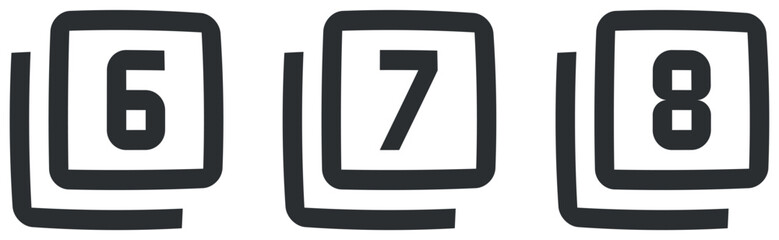 Set of 3 icons Image. A set vector icons. modern trend in the style. for mobile and web. Thin filled icons pack. UX UI