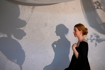 woman profile portrait