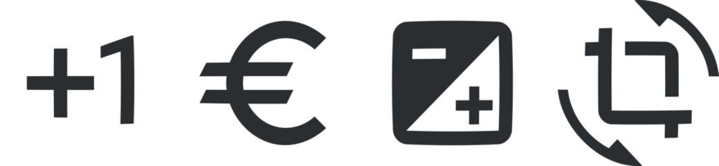 Set of 4 icons Image. Creative business solutions icon set. Outline isolated signs. for mobile and web. Big UI icon set. UX UI