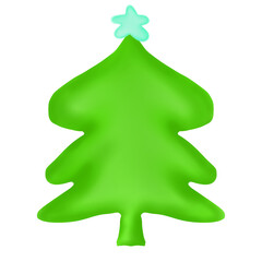 green christmas tree