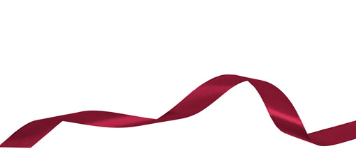 red ribbon on transparent background, PNG elements