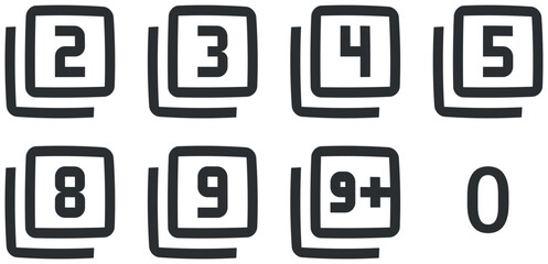 Set of 8 icons Image. Modern thin line icons. Outline isolated signs. for mobile and web. Big UI icon set in a flat design. UI and UX