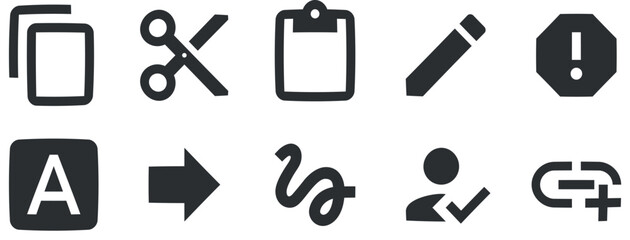 Set of 10 icons Device. Vector collection thin line Web icon. Set Quality icon. Linear icons set. Big UI icon set. Vector illustration