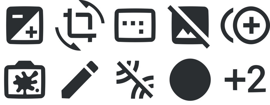 Set of 10 icons Image. Vector collection thin line Web icon. modern trend in the style. for mobile and web. Big UI icon set. UI and UX