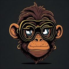 illustration of a monkey nft