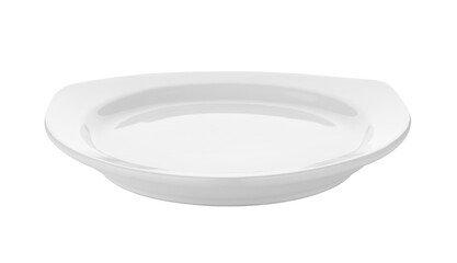 white plate on transparent png