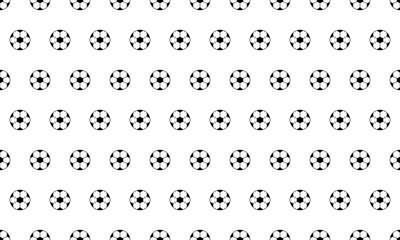 Soccer ball simple seamless pattern. Vector Repeating Background.