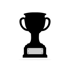 Trophy. Simple icon Flat style element for graphic design star
