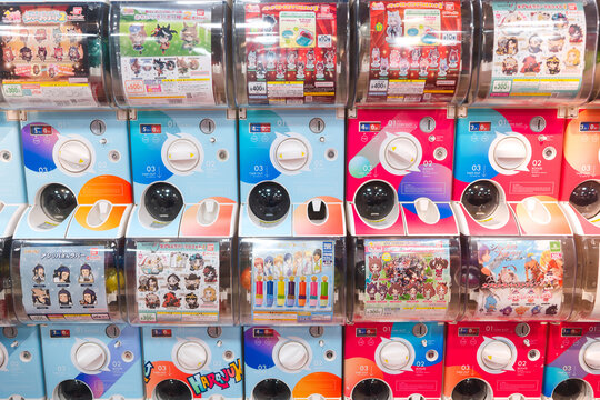 Vending Shop Of Gashapon Machine Japanese Culture In Japan