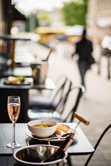 tasty lunch on the terrace