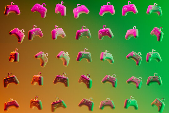 pattern of many gamepads