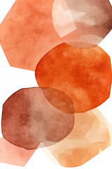Orange textured color block, minimalist illustration, minimalism