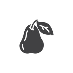 Pear fruit vector icon