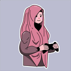 Muslim gamer girl