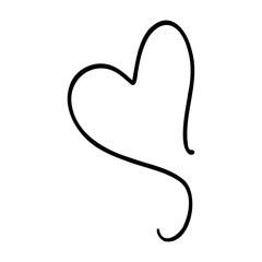 Obraz premium Heart line