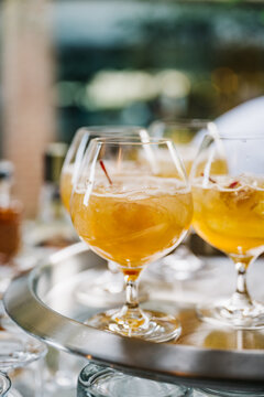 Bourbon and Ginger Cocktail