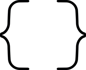 Vector thin line Web icon. modern trend in the style. Linear symbols. Big UI icon in a flat design. UX UI