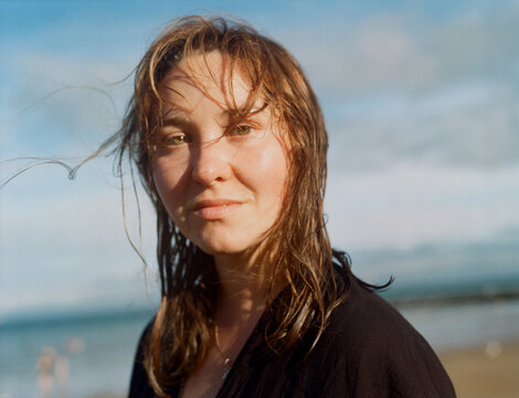 A sensitive woman portrait