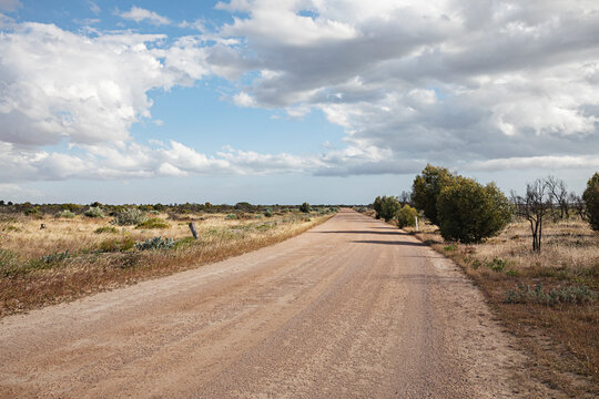 Outback country road in South Australia